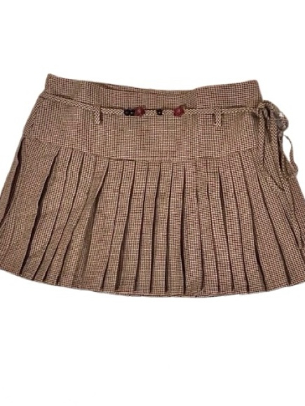 Princess Polly- Pleated Houndstooth Miniskirt. Size: 4 - Picture 6 of 10